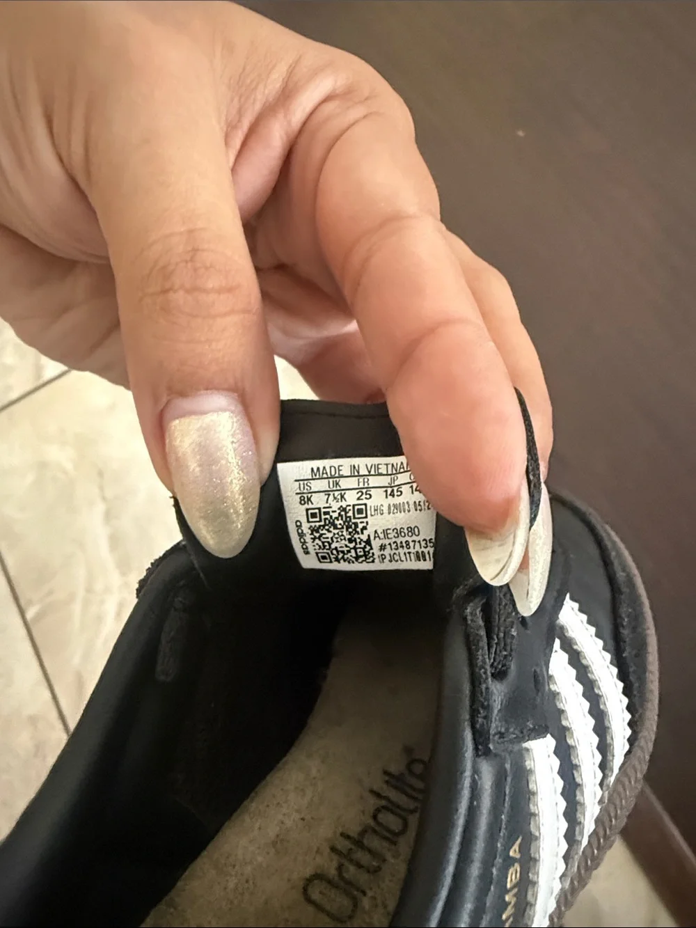 adidas Kids Samba Sneakers - Black and White